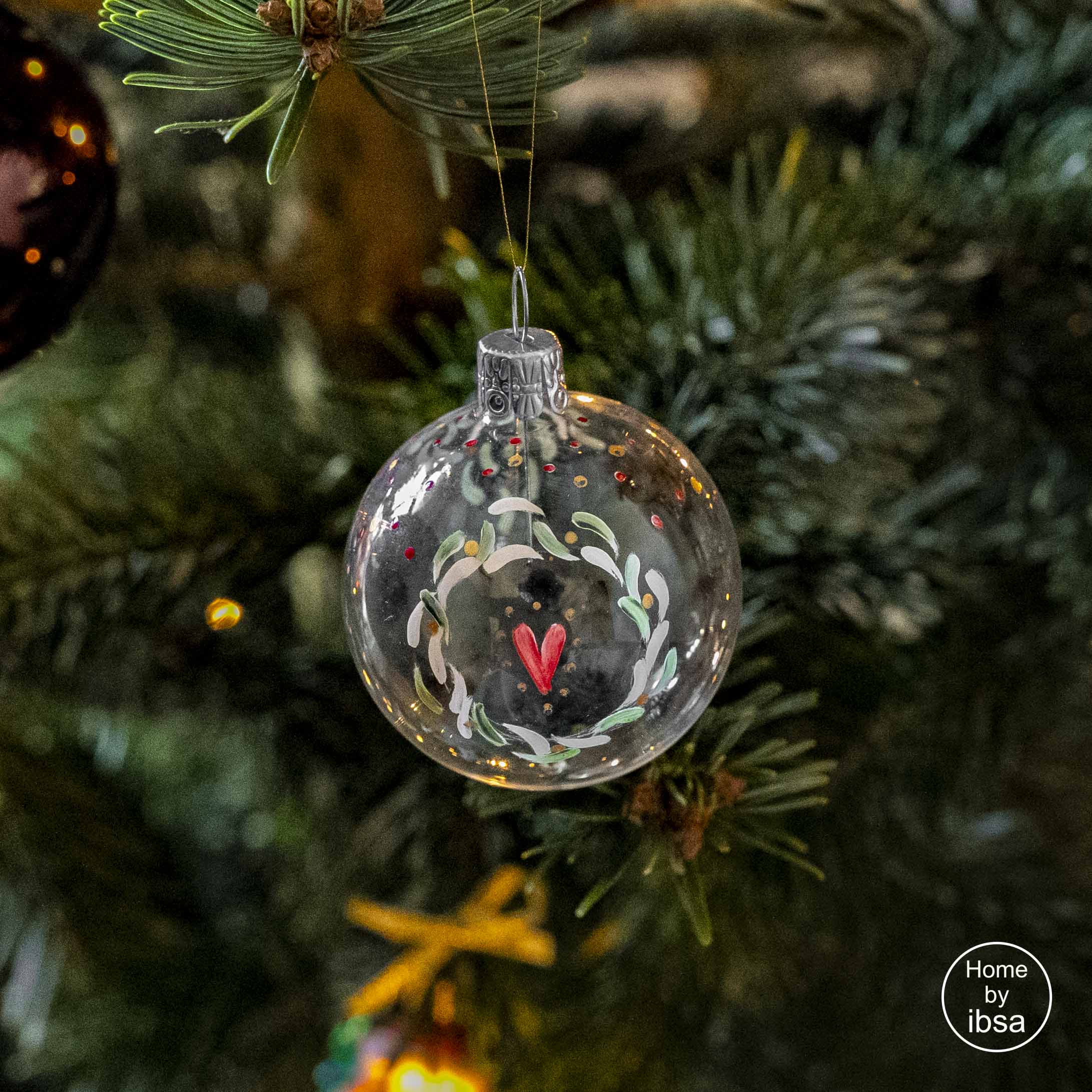 Décoration De Noël Hallmark 1992 – Boule En Verre 'De Notre Maison à La Vôtre' – Neuf